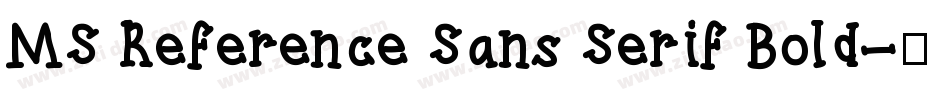 MS Reference Sans Serif Bold字体转换